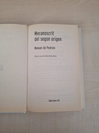 Mecanoscrit del segon origen
