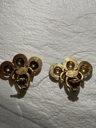 Pendientes vintage dorados