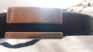 Cinturón Hugo Boss Original Negro 105cm Piel