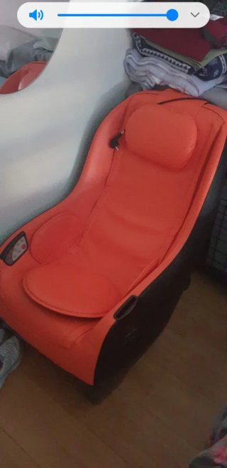 Sillón de Masajes Naranja y Negro