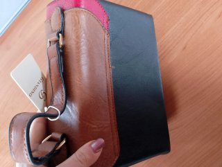 Borsa Giandino donna nero, marrone, rosa