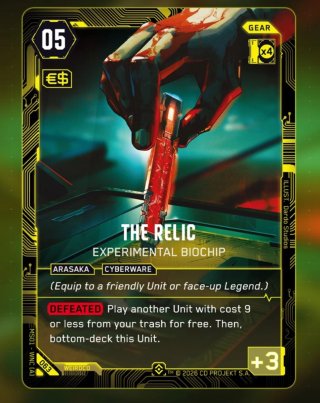Carta Cyberpunk 2077 The Relic