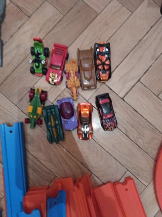 Lote Pista Coches Hot Wheels