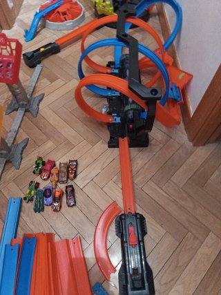 Lote Pista Coches Hot Wheels
