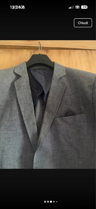 Giacca uomo elegante grigia