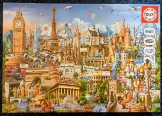 Puzzle Educa 2000 piezas monumentos