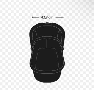 Capazo Uppababy Cruz/Vista Negro/Crema