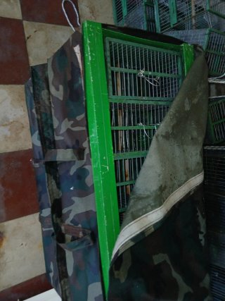 Porta jaulas camuflaje