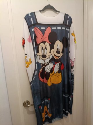 Vestido efecto peto Mickey y Minnie Talla Única