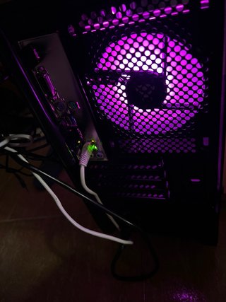 Torre PC Negra con Luces