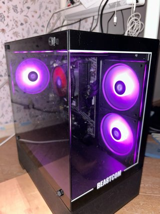 Torre PC Negra con Luces