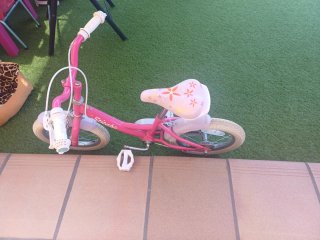 Bicicleta infantil rosa Stitch