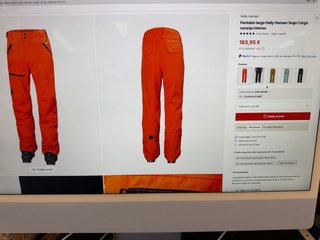 Pantalón Helly Hansen Sogn Talla M Naranja