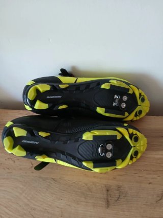 Sapatos Ciclismo Massi Amarelo e Preto