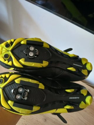 Sapatos Ciclismo Massi Amarelo e Preto
