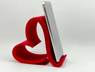 Soporte móvil corazón rojo