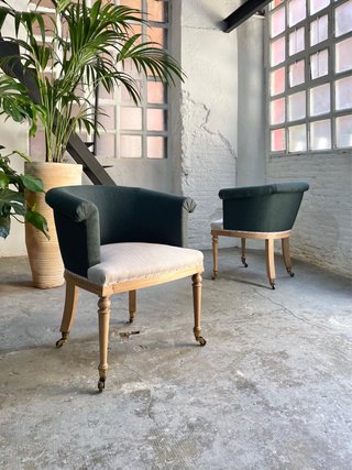 Pareja Sillones Antiguos Restaurados