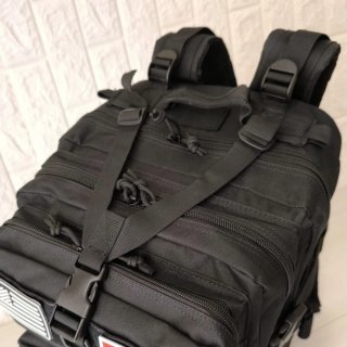 Mochila Táctica Negra Militar