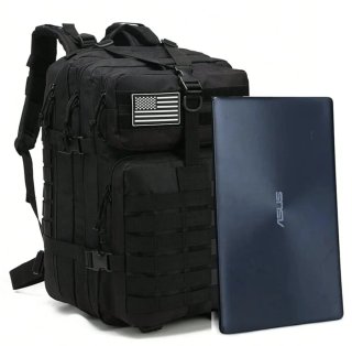 Mochila Táctica Negra Militar