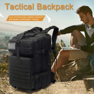 Mochila Táctica Negra Militar