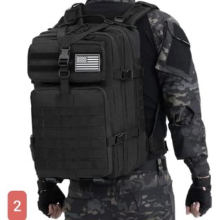 Mochila Táctica Negra Militar