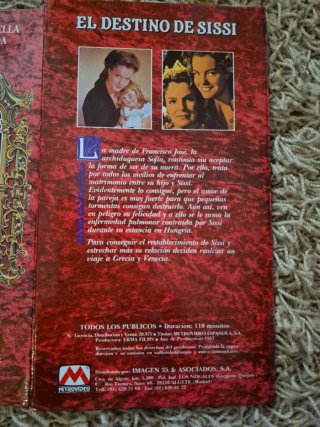 Película VHS Sissi: Emperatriz y Destino