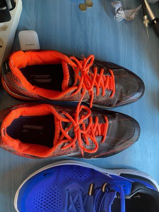 3 Pares Zapatos Nike Azul y Amarillo