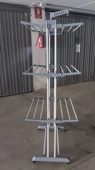 Stendino Verticale Bianco e grigio