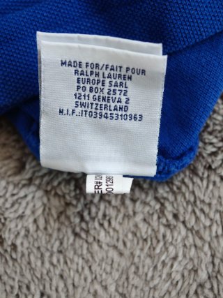 Polo Ralph Lauren Big Pony Blu XS Custom Fit