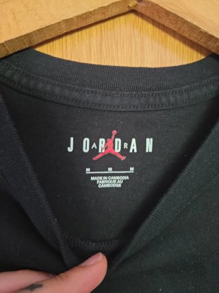 Camiseta Jordan Talla M Negra