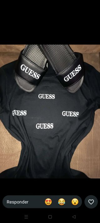 Chanclas Guess Negras