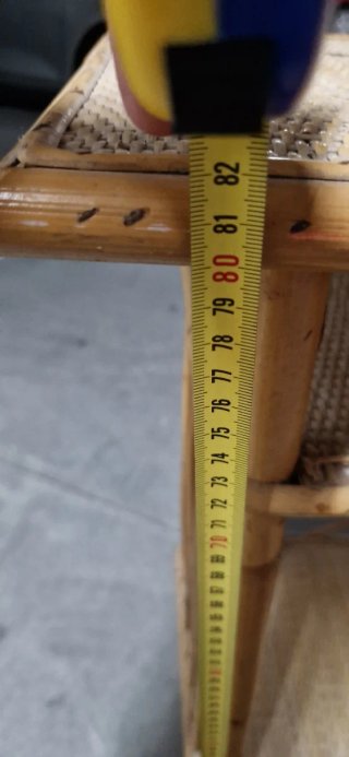 Tavolo ausiliario in rattan e bambù URGENTE PER TRASLOCAZIONE