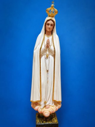 Virgen de Fátima Peregrina 70 cm madera