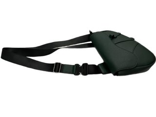 Bolso verde de piel