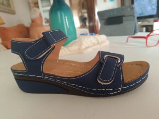 Sandalias Mujer Azul Marino Talla 39