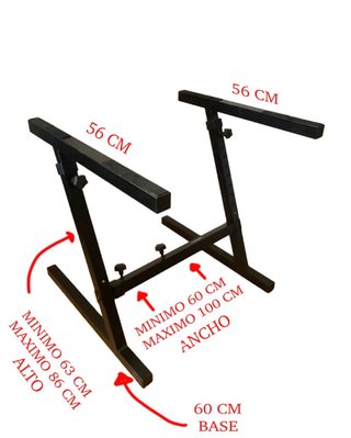 Soporte Piano Teclado Robusto Ajustable