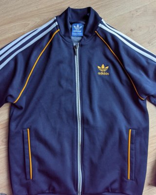 Chaqueta de chándal Adidas Originals azul marino