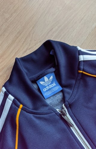 Chaqueta de chándal Adidas Originals azul marino