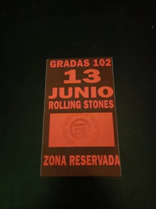 Entrada Rolling Stones Urban Jungle 1990
