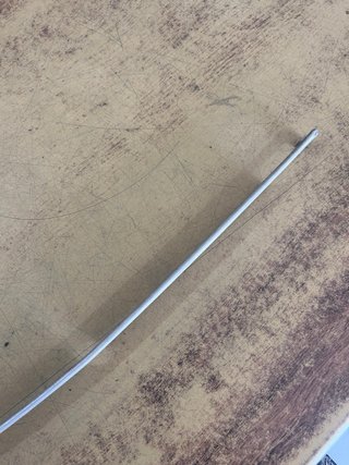 Junquillo aluminio aleta trasera Citroen 2 CV