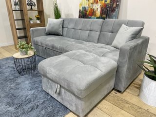 Sofá Cama Kris Gris y Negro