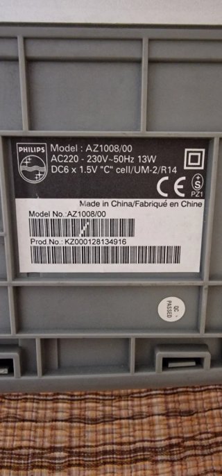 Philips AZ1008/00 CD, Radio y Cassette estéreo