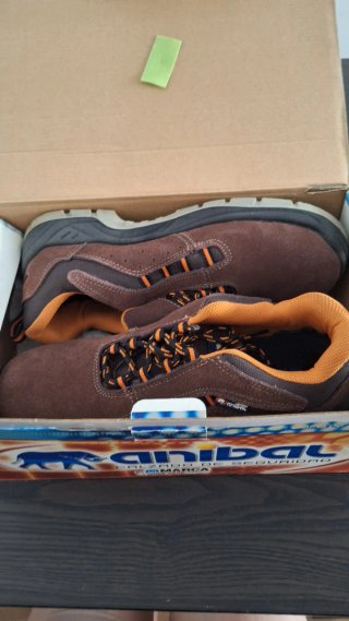 Zapatos Seguridad Anibal Marrón Talla 45