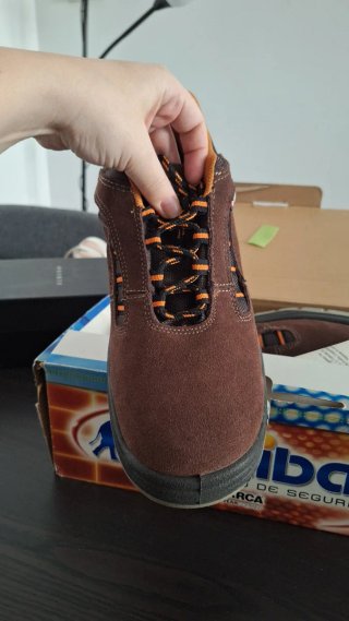 Zapatos Seguridad Anibal Marrón Talla 45