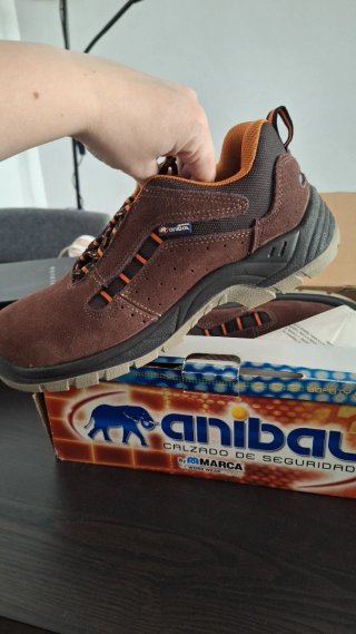 Zapatos Seguridad Anibal Marrón Talla 45