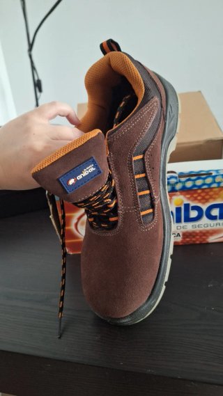 Zapatos Seguridad Anibal Marrón Talla 45