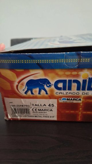 Zapatos Seguridad Anibal Marrón Talla 45