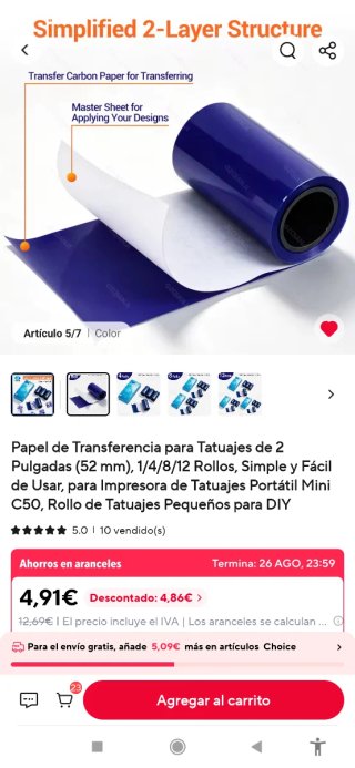 Impresora Mini Portátil Blanca