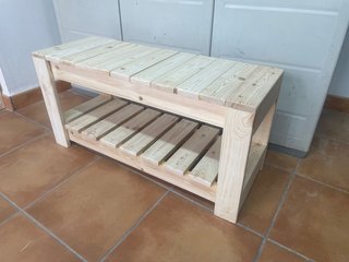BANCO ZAPATERO DE MADERA
