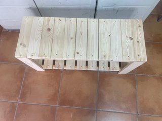 BANCO ZAPATERO DE MADERA